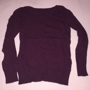 Dark long sleeve burgundy sweater